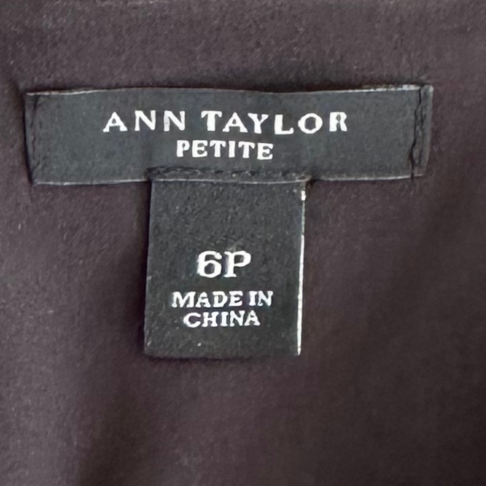 Ann Taylor Polka Dot Lace Sleeveless Sheath Dress Size 6P Office Casual Business - Picture 6 of 14
